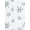 PEARL/SILVER SNOWFLAKE Sheet Tissue Paper